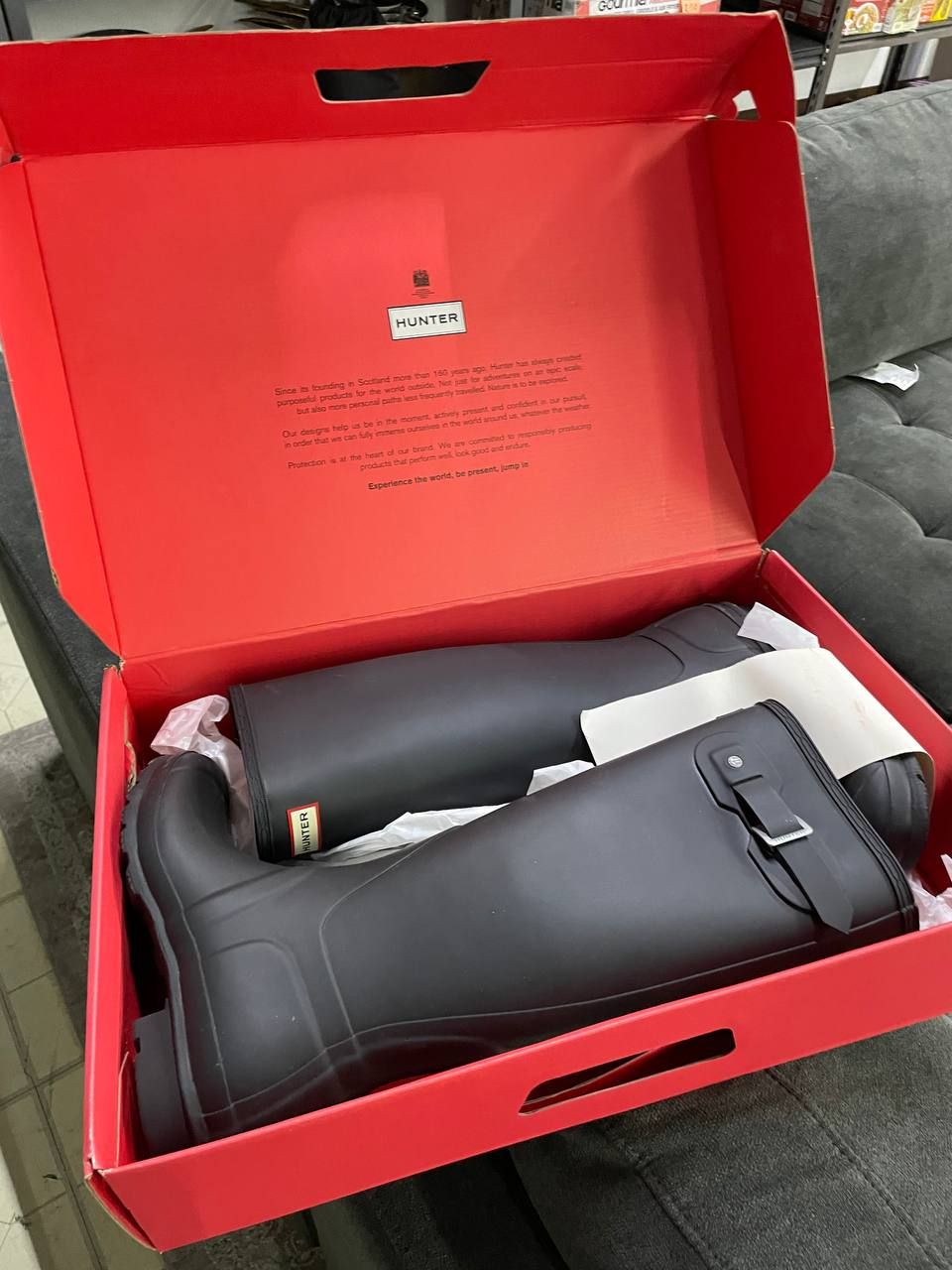 Hunter Women's tall matte rain boots