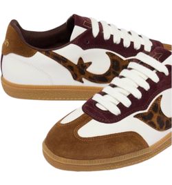 BA&SH CREW LEATHER TRAINERS size 10
