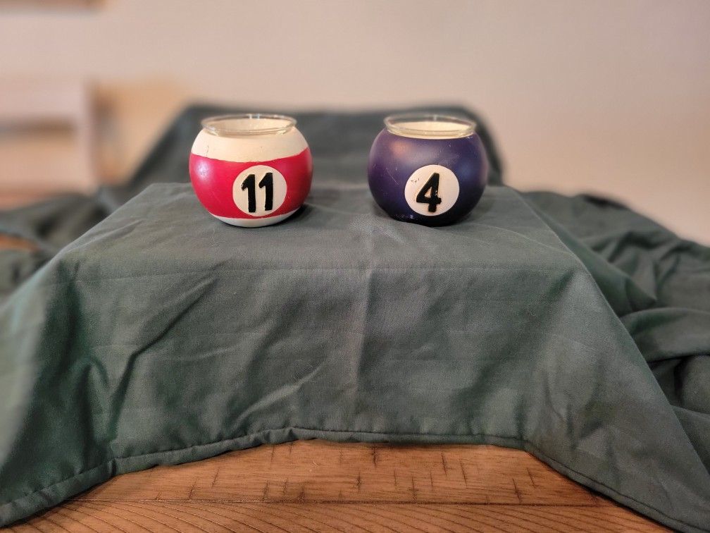 Pool Ball Votive Candle Holder