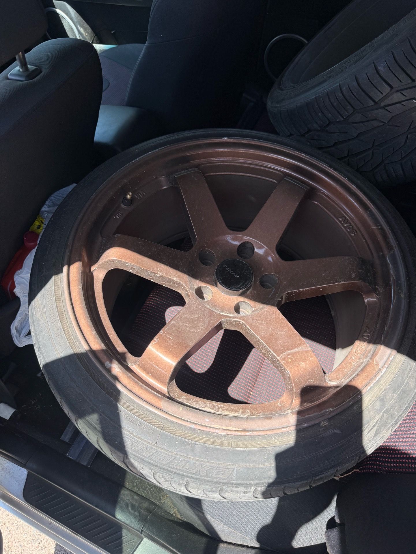 AVID-1 Rims (THREE RIMS AND TIRES)