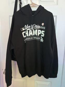 L.A. Dodgers World Series Champions Black Hoodie Size L
