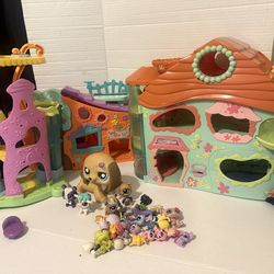 BIG LPS LOT! Houses, Cars, Pets, and Accessories 27 Packs Three Houses