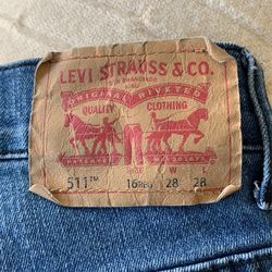 Levi’s 511 Slim 16 Reg Or W28 L28 Used In Good Shape. $15.