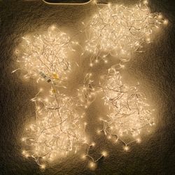 80 feet ICICLE LIGHTS Christmas / Holiday - clear, white