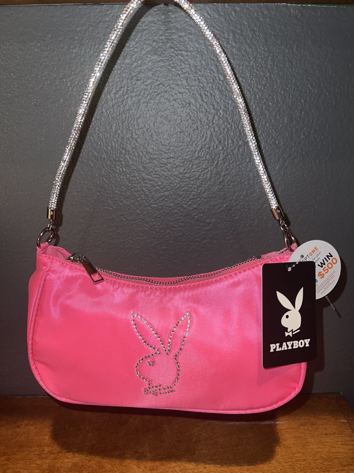 Playboy Bunny Studded Rhinestone Alchemy Princess Shoulder Hand Bag Purse
