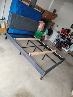 Bed frame and headboard