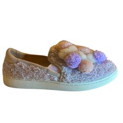 UGG Purple Pom Pom Slip-On Size 8 Shoes Sneakers
