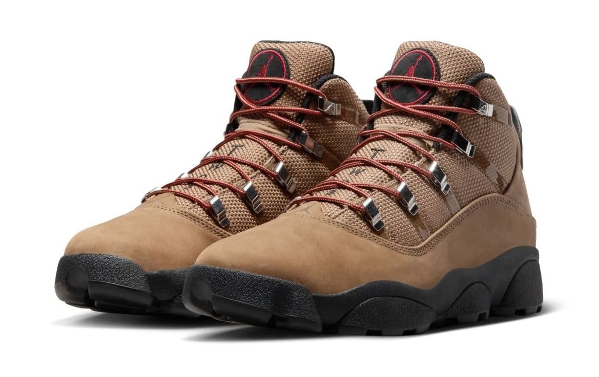 Nike Jordan Winterized 6 Rings Boots Rocky Tan/Black/Varsity Red - Men Size 8.5 - NEW