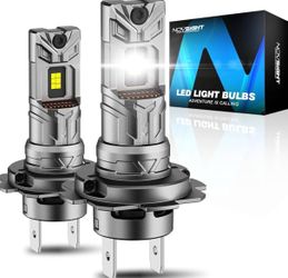 H7 LED Bulbs, 48000LM 90W Output, 800% Brighter, Mini 1:1 Size, Plug and Play, CANbus Ready, IP68 Waterproof, 100000-Hour Lifespan, 2-Pack
