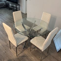Dining table and 6 chairs