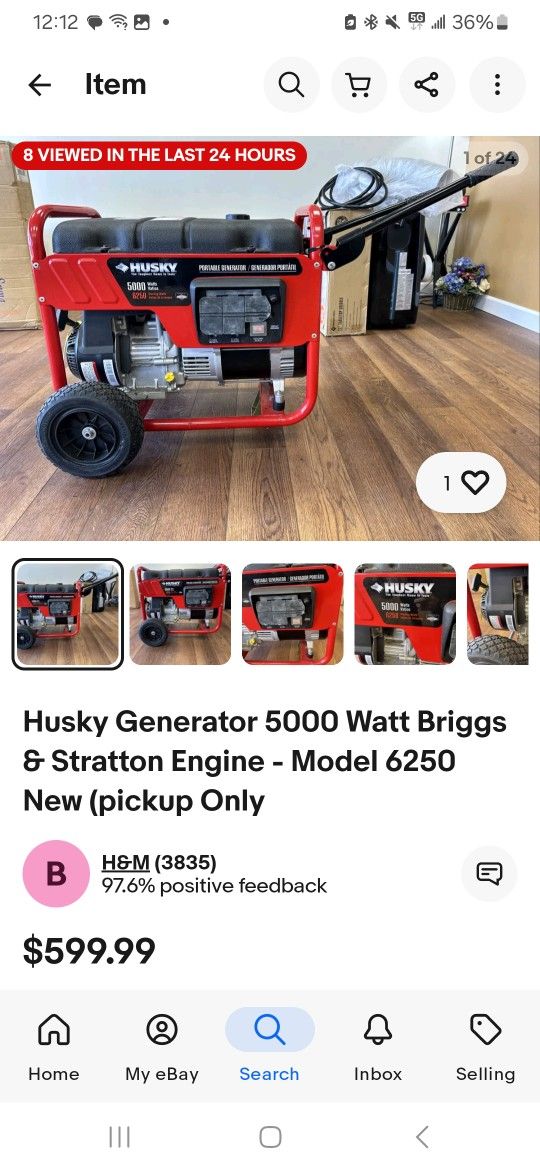 5000w Generator Husky