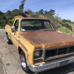 1973 Gmc C10 Longbed V8 350 Motor 15” Rally Wheels 5x5 