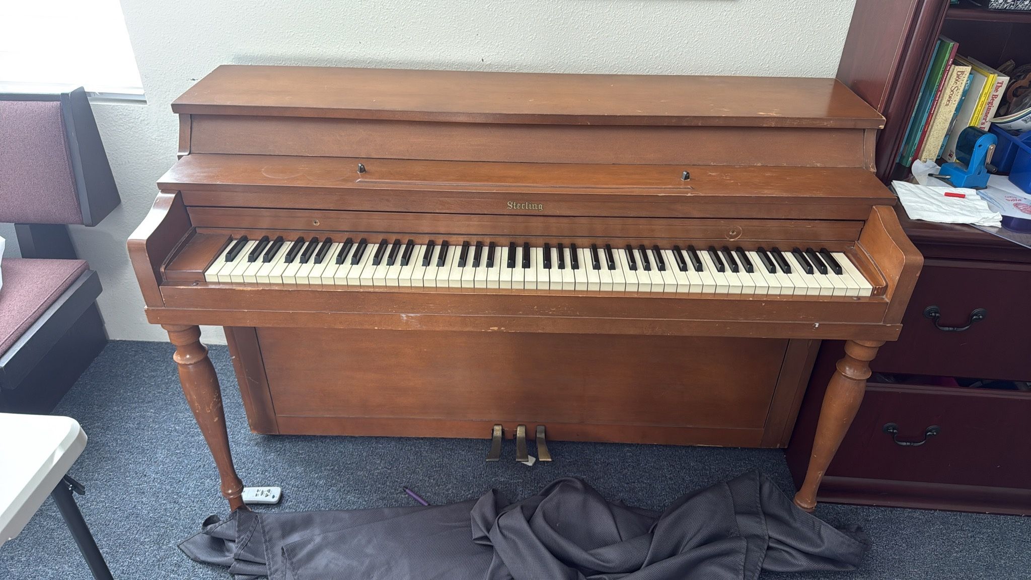 Antique Grand Cabinet Piano Sterling Concert Grand Made In Derby  Sterling Antique Piano 