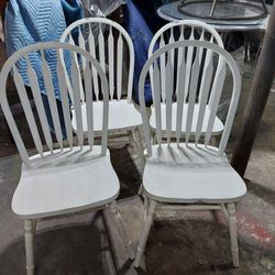 4  Wooden Chairs $40 Set