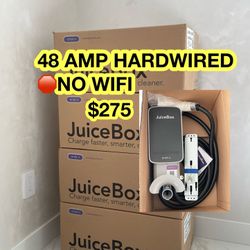 New Juicebox Enel X  EV charging station 48 Amps Hardwire charge charger Home Garage Level 2 48A 240v