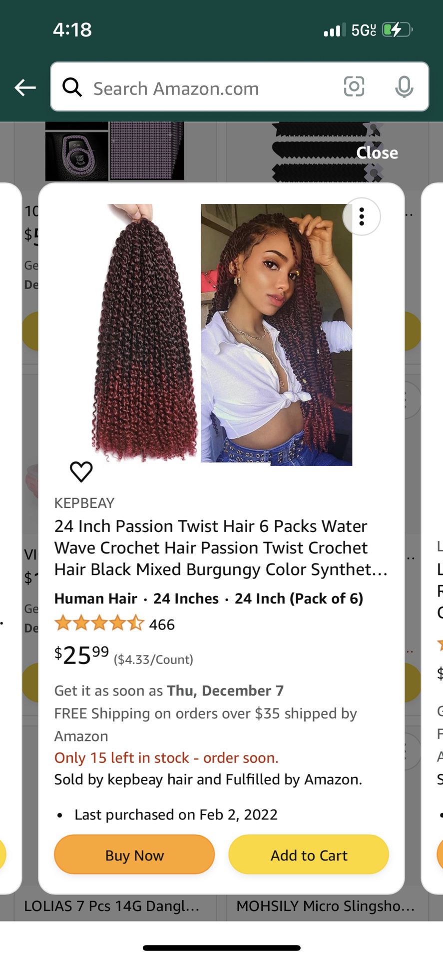 24in Passion Twists