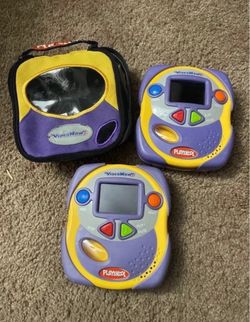 vintage 2 playskool video now jr players and zipper case - for parts