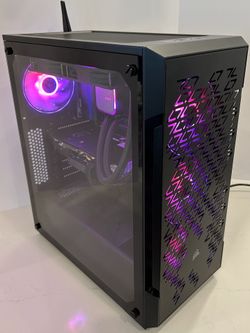 Black RGB Gaming Desktop PC (2025 Build) Windows 11, 1080p/Some 1440p