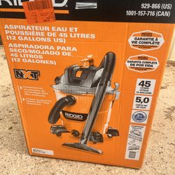 RIDGID 12 GALLON DRY VAC