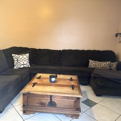 Solid Wood Storage coffee Table And TV Table/Console