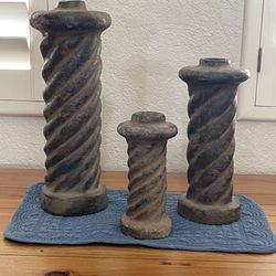 Three Candle Holders 