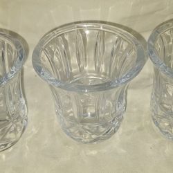 Heavy Glass Candle Holder $4 Each Or 3 For $10 L5V019