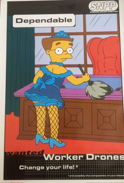 Simpsons rare limited edition poster