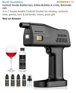 YuceloNova Cocktail Smoke Bubble Gun Kit