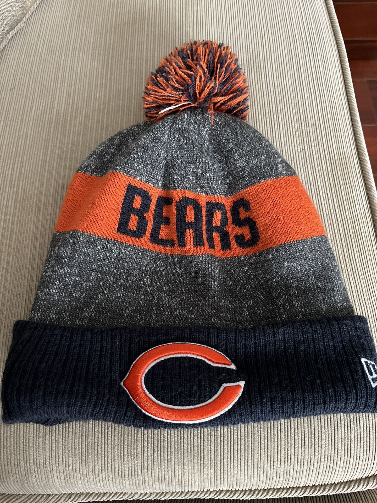 It’s Chicago Bear Beanies Never Been Used I Will Be Nice As Christmas Gift For Someone Love Chicago Bears.