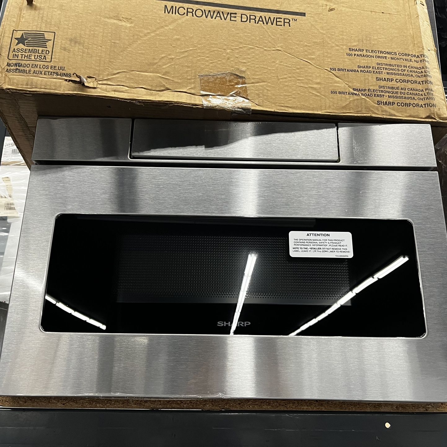 Stainless Steel Sharp 24” Microwave Drawer 