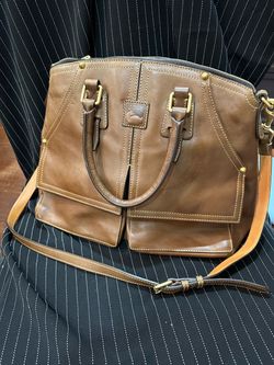 Dooney & Bourke Tan Leather Satchel