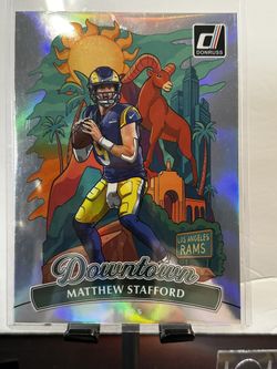 Matthew Stafford 2025 Donruss #6 Oversized Downtown Los Angeles Rams