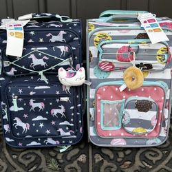 New  Crckt kids softside carry-on suitcase Suit Case