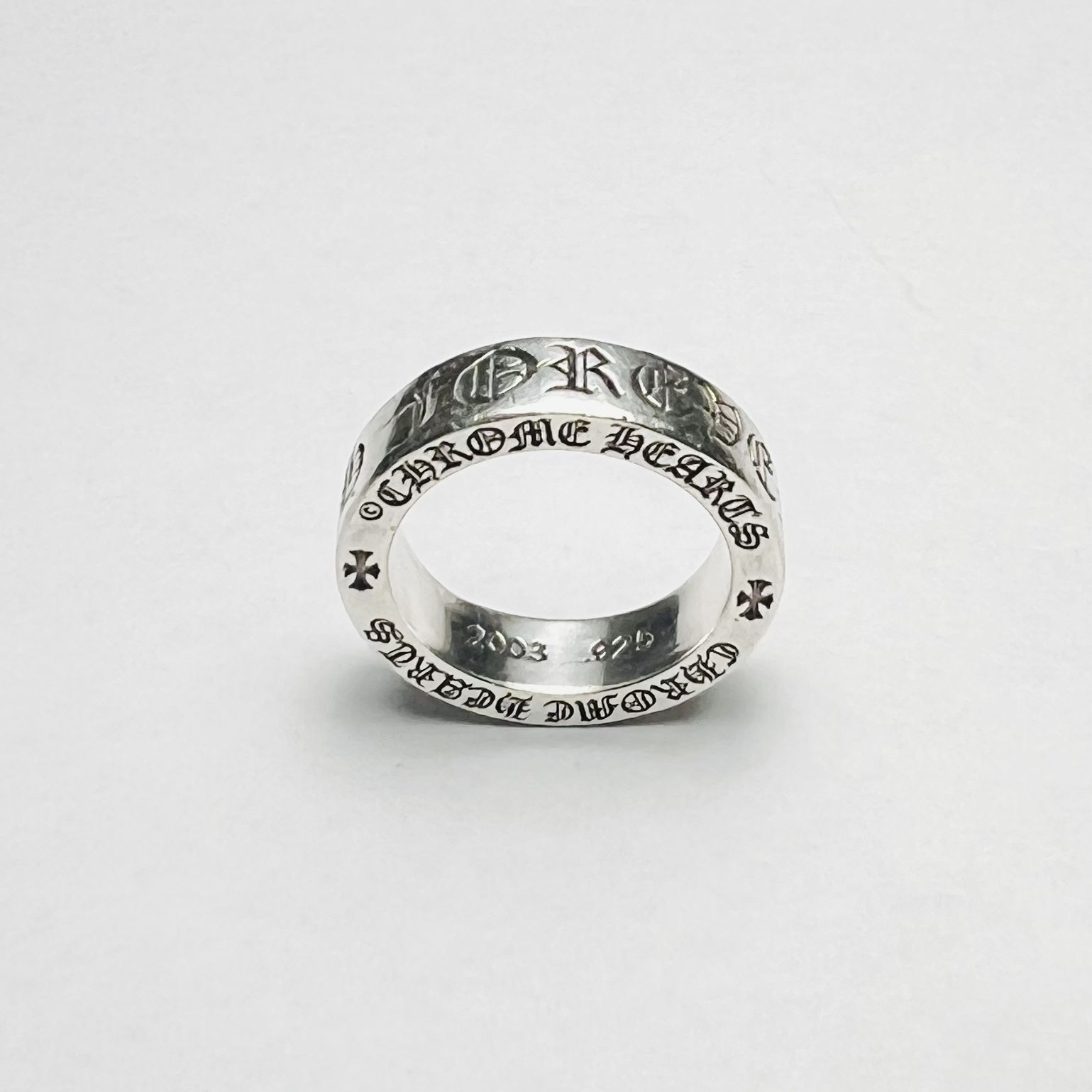 CHROME HEARTS FOREVER 6MM SPACER RING Sterling Silver size 7 for 