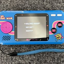 My Arcade Pocket Player Handheld Game Console: 3 Built In Games, Ms. Pac-Man, Sky Kid, Mappy, Collectible, Full Color Display, Speaker, Volume Control