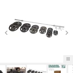 Fitness Gear 230 Lb Weight Set - Retails For Over $450
