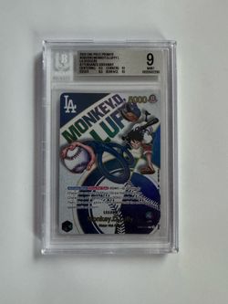 One Piece Beckett Graded BGS 9 Monkey D.Luffy Leader Promo 2025 LA Dodgers