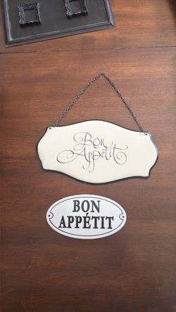 Tin Bon Appetit Signs
