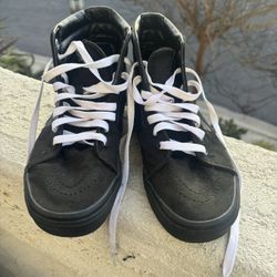 Black High Top Vans - Women’s 7.5