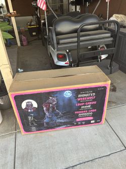 Animated Werewolf With Lcd Eyes Halloween Decoration