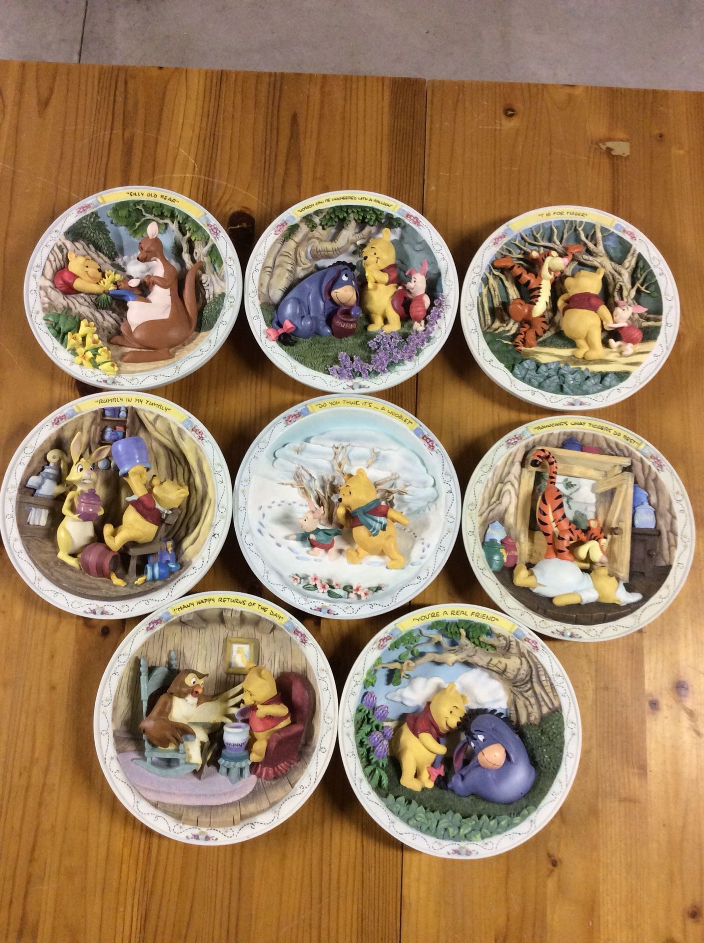 Winnie the Pooh collectible plates