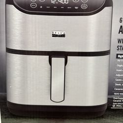bella PRO - 6-qt. Touchscreen Air Fryer - Stainless Steel