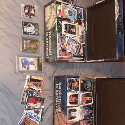 Lot Of Sports Cards With The Boxes 