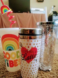 Tumblers and mug