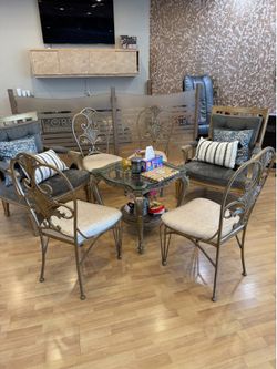 Coffee table with chairs