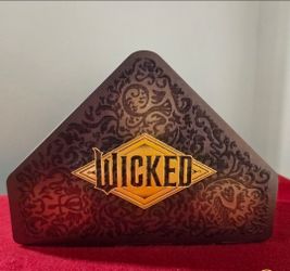 Wicked For Good Popcorn Bucket Tin Grimmerie AMC Theaters Exclusive,10.5" W x 8" H x 4" D