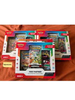 Pokemon - (3) First Partner Series 2 $100