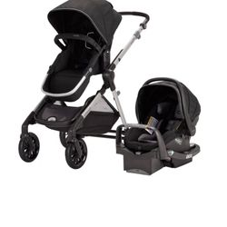 Evenflo Pivot Stroller With Stroller & Safemax Infant Car Seat-roan 