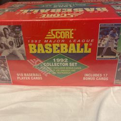 1992 Score Baseball Cards Complete Set Sealed. 