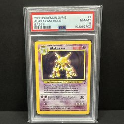 Alakazam Base set 2 PSA 8